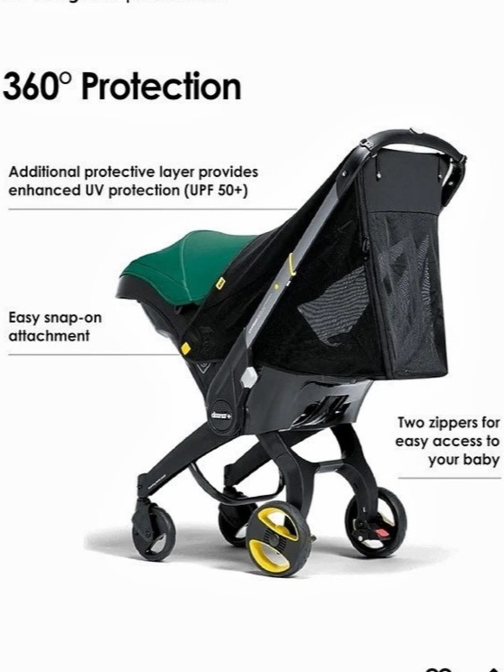 Doona 360 Protection - Compatible with Doona Car Seat & Stroller